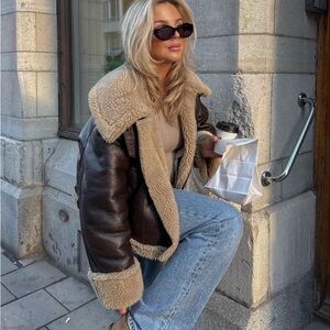 Zara double sided short jacket